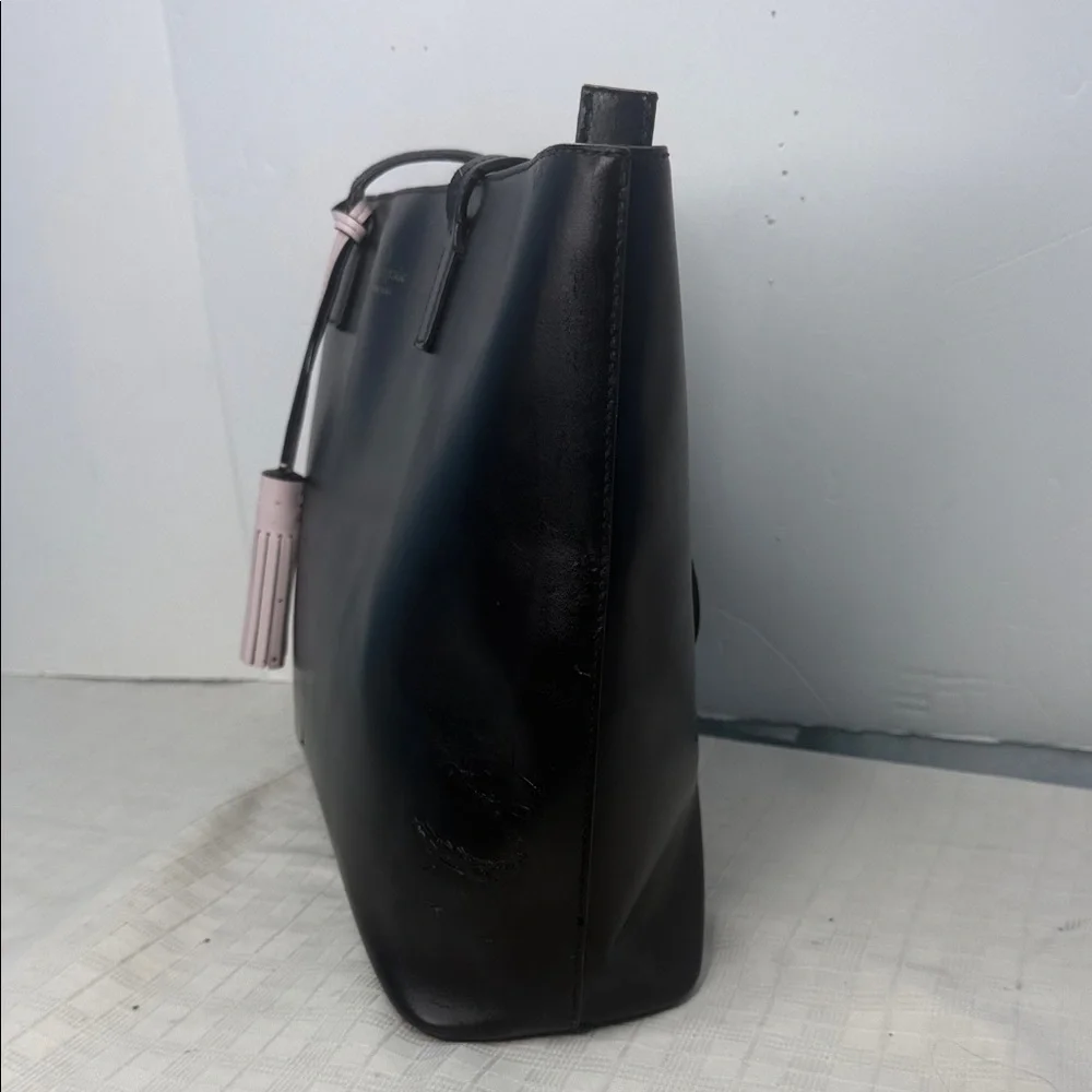 Kate Spade Wright Place Karla Smooth Leather Tote in Black
